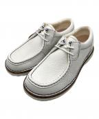 BIRKENSTOCKビルケンシュトック）の古着「PASADENA MEN II / パサデナメン レザーシューズ」｜ホワイト