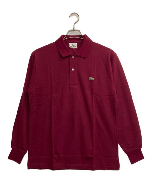LACOSTE（ラコステ）LACOSTE (ラコステ) 長袖ポロシャツ ボルドー サイズ:4の古着・服飾アイテム