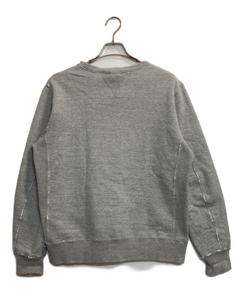 REMI RELIEF（レミレリーフ）REMI RELIEF (レミレリーフ) 両Vガゼットダメージスウェット グレー サイズ:Ｌの古着・服飾アイテム