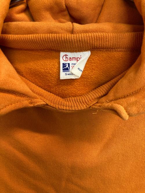 Champion（チャンピオン）Champion (チャンピオン) ランタグ復刻後付けパーカー オレンジ サイズ:ＳＭＡＬＬの古着・服飾アイテム