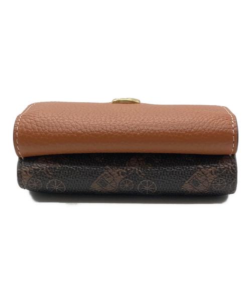 COACH（コーチ）COACH (コーチ) エッセンシャル ミニ トライフォールドホース＆キャリッジ  三つ折り財布 ブラウン 未使用品の古着・服飾アイテム