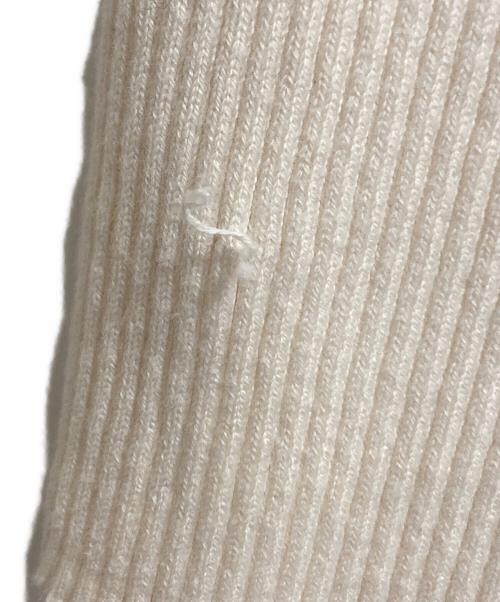 LACOSTE（ラコステ）LACOSTE (ラコステ) ハイネックリブニットプルオーバー アイボリー サイズ:36の古着・服飾アイテム