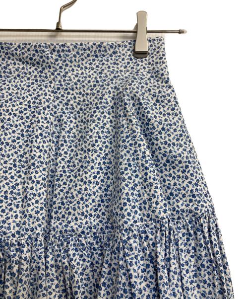 Bluelea（ブルレア）Bluelea (ブルレア) フラワーフレアスカート ブルー サイズ:36の古着・服飾アイテム