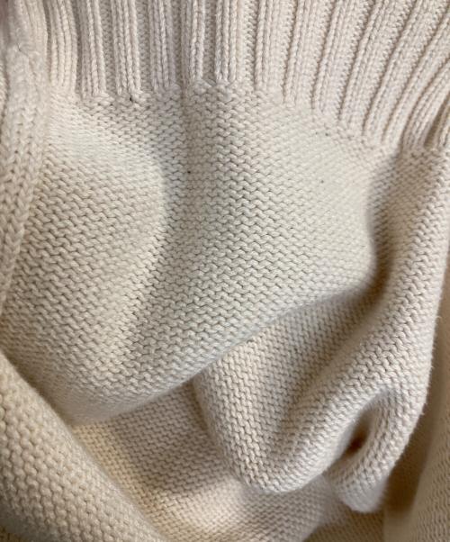 POLO RALPH LAUREN（ポロ・ラルフローレン）POLO RALPH LAUREN (ポロ・ラルフローレン) ワンポイントコットンニット アイボリー サイズ:Ｌの古着・服飾アイテム