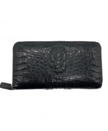 GODANE（ゴダン）の古着「クロコレザーラウンドファスナーウォレット」｜ブラック