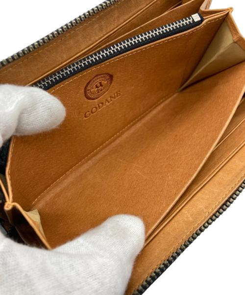 GODANE（ゴダン）GODANE (ゴダン) クロコレザーラウンドファスナーウォレット ブラックの古着・服飾アイテム