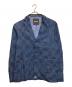 Desigual（デシグアル）の古着「チェックデニムブレザー」｜インディゴ