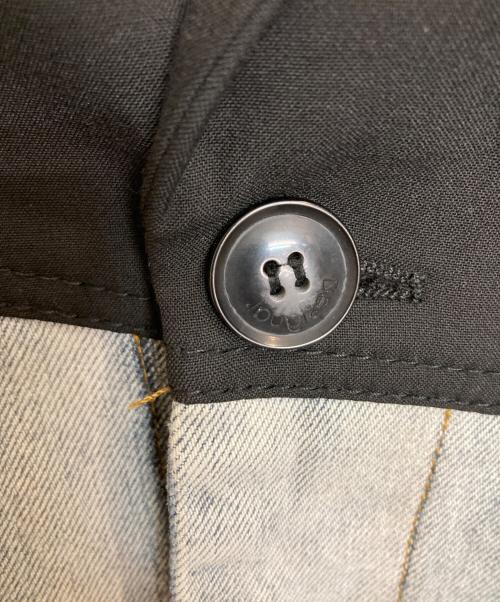 Desigual（デシグアル）Desigual (デシグアル) デニム×テーラードハイブリッドジャケット ブラック×インディゴ サイズ:48の古着・服飾アイテム