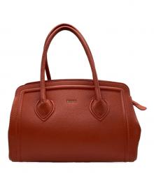 FURLA（フルラ）の古着「レザートートバッグ」｜オレンジ