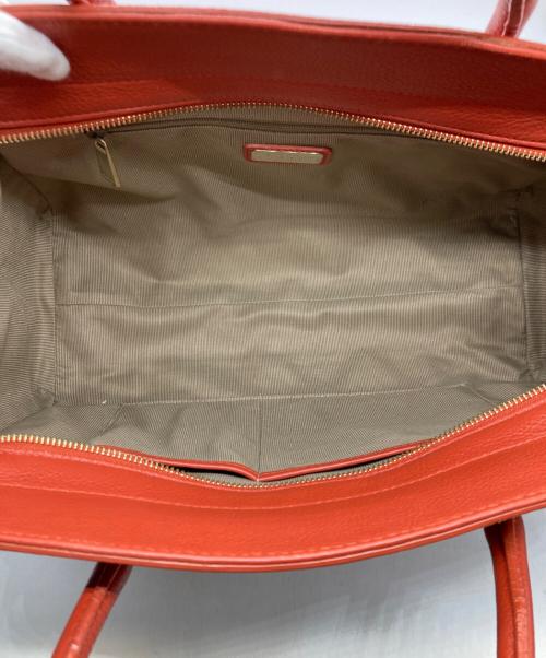 FURLA（フルラ）FURLA (フルラ) レザートートバッグ オレンジの古着・服飾アイテム
