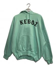 KEBOZ（ケボズ）の古着「ベースボールロゴパーカー」｜ミントグリーン