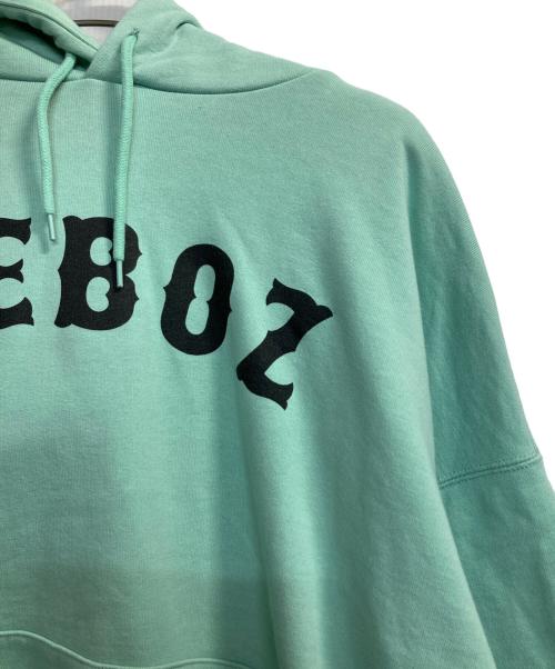 KEBOZ（ケボズ）KEBOZ (ケボズ) ベースボールロゴパーカー ミントグリーン サイズ:Ｍの古着・服飾アイテム