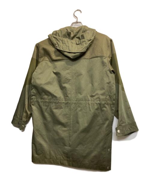 DIESEL（ディーゼル）DIESEL (ディーゼル) ナイロン切替フーデッドコート グリーン サイズ:Ｓの古着・服飾アイテム