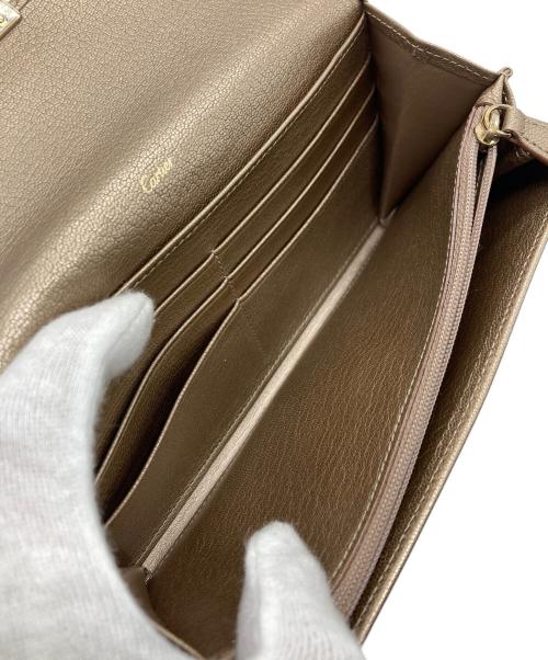 Cartier（カルティエ）Cartier (カルティエ) LOVEコレクション 長財布 メタリックベージュの古着・服飾アイテム