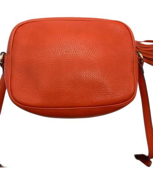 GUCCI（グッチ）GUCCI (グッチ) ソーホーインターロッキングGディスコレザーショルダーバッグ オレンジの古着・服飾アイテム