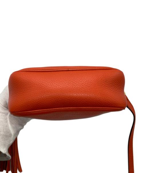 GUCCI（グッチ）GUCCI (グッチ) ソーホーインターロッキングGディスコレザーショルダーバッグ オレンジの古着・服飾アイテム