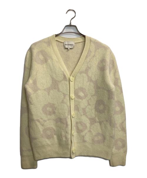 marimekko（マリメッコ）marimekko (マリメッコ) Unikko / Sif wool cardigan イエロー サイズ:Lの古着・服飾アイテム