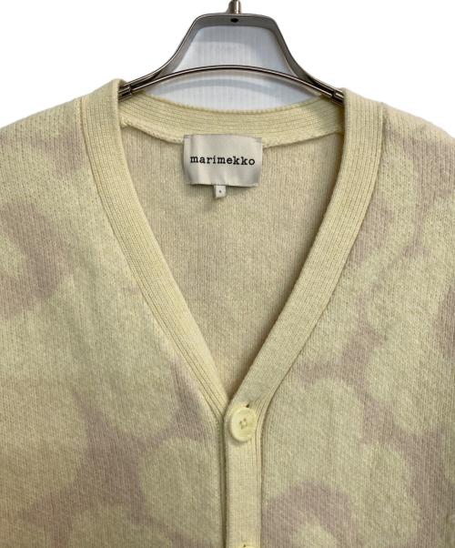 marimekko（マリメッコ）marimekko (マリメッコ) Unikko / Sif wool cardigan イエロー サイズ:Lの古着・服飾アイテム
