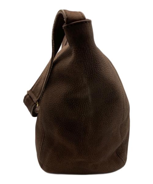 COACH（コーチ）COACH (コーチ) レザーショルダーバッグ ブラウンの古着・服飾アイテム