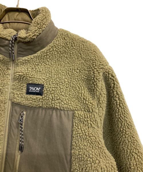 TAION（タイオン）TAION (タイオン) リバーシブルボアダウンジャケット グリーン サイズ:Ｍの古着・服飾アイテム
