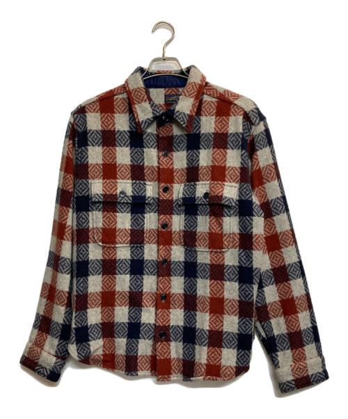 TENDERLOIN（テンダーロイン）TENDERLOIN (テンダーロイン) チェックネルシャツ ネイビー×グレー サイズ:記載なしの古着・服飾アイテム