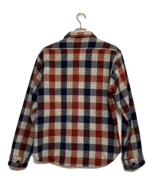 TENDERLOIN（テンダーロイン）TENDERLOIN (テンダーロイン) チェックネルシャツ ネイビー×グレー サイズ:記載なしの古着・服飾アイテム