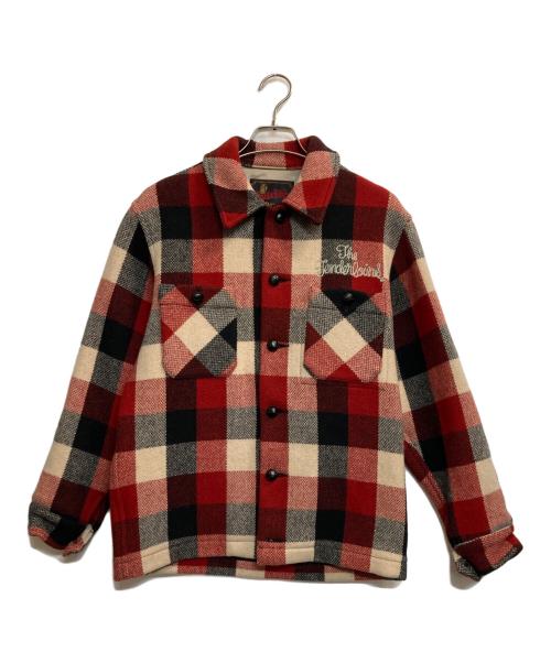 TENDERLOIN（テンダーロイン）TENDERLOIN (テンダーロイン) バッファローチェックネルシャツジャケット ブラック×レッド サイズ:Ｓの古着・服飾アイテム