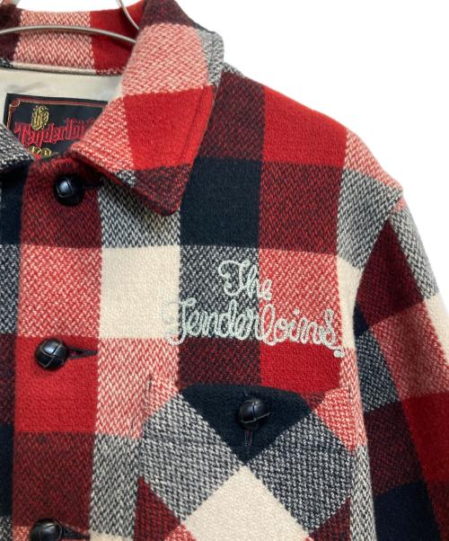 TENDERLOIN（テンダーロイン）TENDERLOIN (テンダーロイン) バッファローチェックネルシャツジャケット ブラック×レッド サイズ:Ｓの古着・服飾アイテム