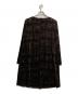 MaxMara (マックスマーラ) ベロアワンピース ブラック サイズ:Ⅼ：7000円