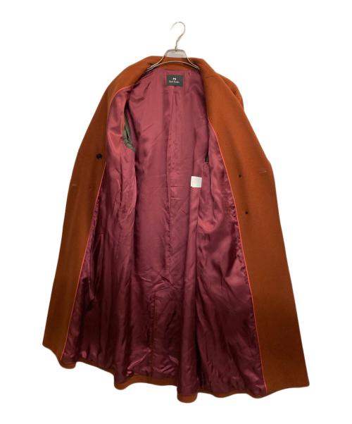 PS Paul Smith（ＰＳポールスミス）PS Paul Smith (ＰＳポールスミス) ダブルチェスターコート オレンジ サイズ:Ｌの古着・服飾アイテム