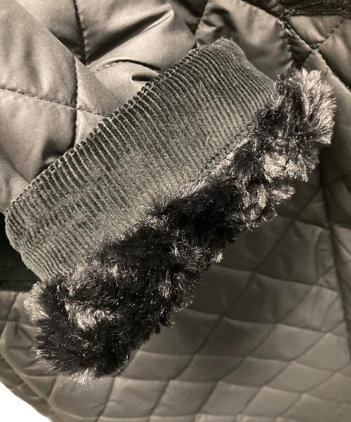 MACKINTOSH（マッキントッシュ）MACKINTOSH (マッキントッシュ) NEW GRANGE ボアライナーキルティングフーデッドコート ブラック サイズ:8の古着・服飾アイテム