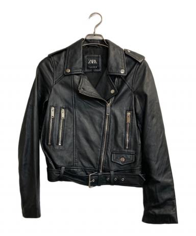 中古・古着通販】ZARA (ザラ) ラムレザーダブルライダースジャケット
