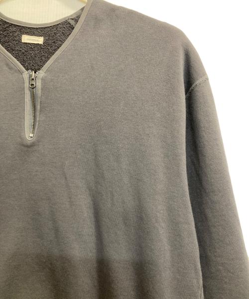 nanamica（ナナミカ）nanamica (ナナミカ) リバーシブルハーフジップスウェット グレー サイズ:Ｓの古着・服飾アイテム