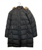 LAUREN RALPH LAURENローレンラルフローレン）の古着「ファー付フーデッドダウンコート」｜ネイビー