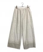 GRACE CONTINENTAL（グレースコンチネンタル）の古着「レースワイドパンツ」｜ホワイト