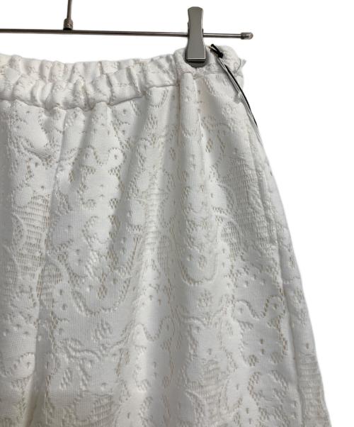 GRACE CONTINENTAL（（グレースコンチネンタル）GRACE CONTINENTAL (（グレースコンチネンタル) レースワイドパンツ ホワイト サイズ:36の古着・服飾アイテム