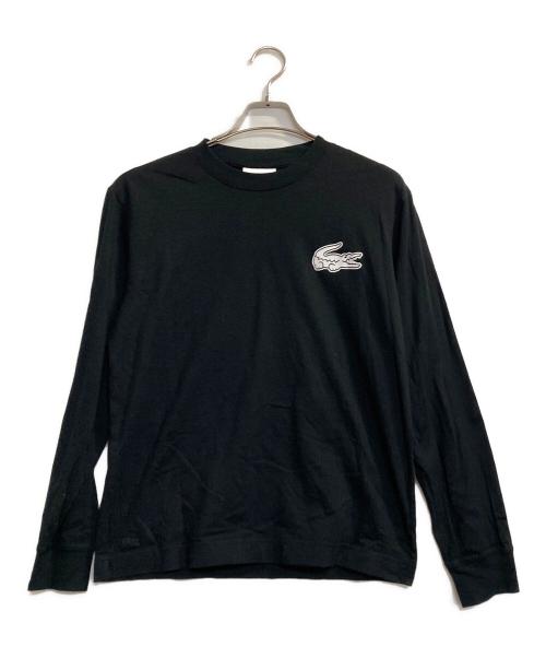 LACOSTE（ラコステ）LACOSTE (ラコステ) オーバーサイズ バックプリント ロングスリーブTシャツ ブラック サイズ:Ｓの古着・服飾アイテム
