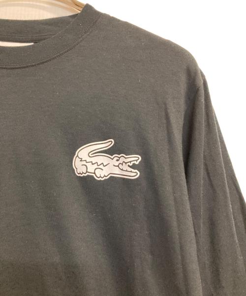 LACOSTE（ラコステ）LACOSTE (ラコステ) オーバーサイズ バックプリント ロングスリーブTシャツ ブラック サイズ:Ｓの古着・服飾アイテム