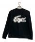 LACOSTE (ラコステ) オーバーサイズ バックプリント ロングスリーブTシャツ ブラック サイズ:Ｓ：6000円
