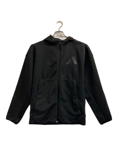 adidas（アディダス）adidas (アディダス) Z.N.E. フード付きトラックジャケット ブラック サイズ:Ｍの古着・服飾アイテム
