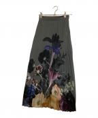 Ameriアメリ）の古着「MEDI ROENTGEN FLOWER PLEATS SKIRT」｜カーキ