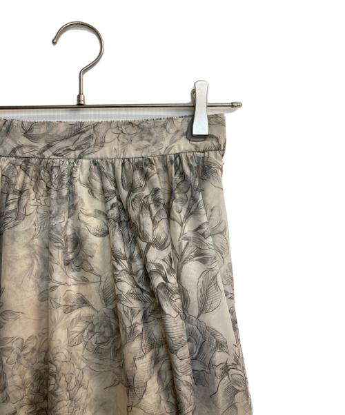 Ameri（アメリ）AMERI (アメリ) LAYLA DOUBLE LAYER SHEER SKIRT ベージュ×グレー サイズ:Sの古着・服飾アイテム