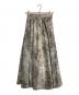 AMERI（アメリ）の古着「LAYLA DOUBLE LAYER SHEER SKIRT」｜ベージュ×グレー