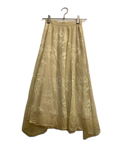 anuans（アニュアンス）anuans (アニュアンス) イレヘムオパールスカートニットセット イエロー サイズ:Ｓの古着・服飾アイテム