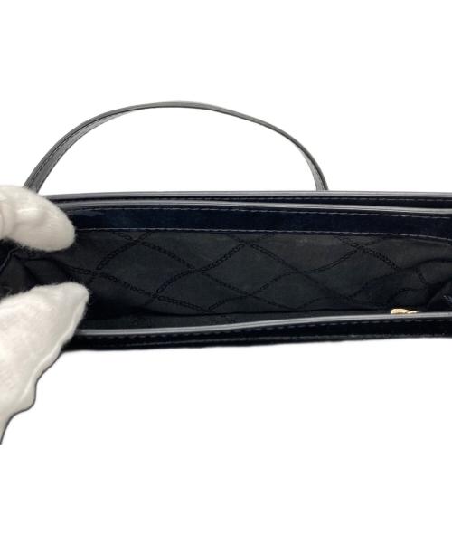 MICHAEL KORS（マイケル・コース）MICHAEL KORS (マイケル・コース) DELANCEY モノグラム2WAYバッグ ブラック×ゴールドの古着・服飾アイテム