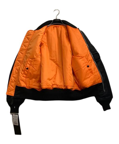 VALLEY APPAREL（バレー アパレル）VALLEY APPAREL (バレー アパレル) MA-1 フライトナイロンジャケット ブラック サイズ:Sの古着・服飾アイテム