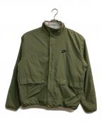 NIKEナイキ）の古着「AS M NK CLUB+ WINTER TOP REV」｜アイボリー×カーキ
