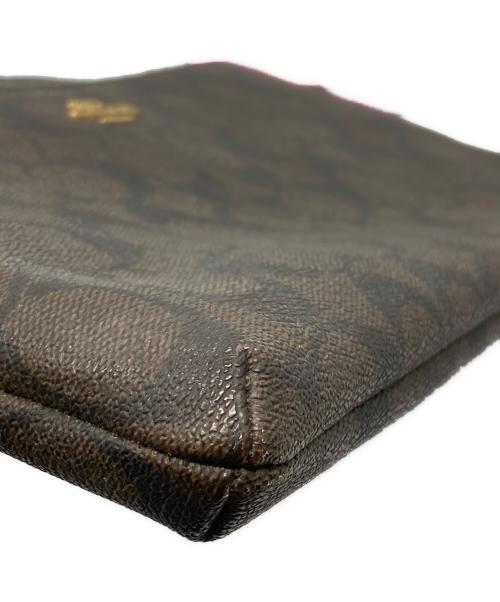 COACH（コーチ）COACH (コーチ) シグネチャーミニショルダーバッグ ピンク×ブラウンの古着・服飾アイテム