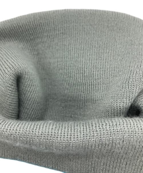 NIKE（ナイキ）NIKE (ナイキ) stussy (ステューシー) ポンポン付ニット帽 ブルー×グレーの古着・服飾アイテム