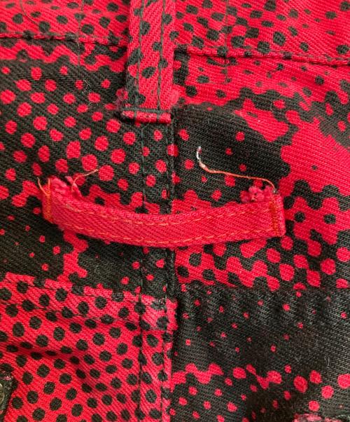 SUPREME（シュプリーム）SUPREME (シュプリーム) Jean Paul GAULTIER (ジャンポールゴルチェ) 19SS Fuck Racism Jean ブラック×レッド サイズ:32の古着・服飾アイテム